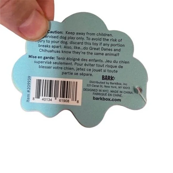 Bark 420 dog Chew toy Pink Heady teddy bear crinkle squeaker Plush Gift New - Picture 9 of 9